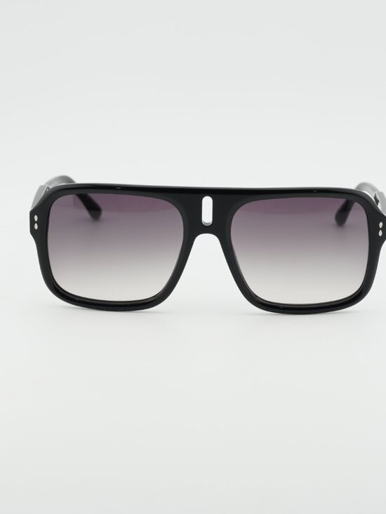 Isabel Marant IM 0125/S 0807 9O Sunglasses Black Square Frame, Grey Lenses main image 4